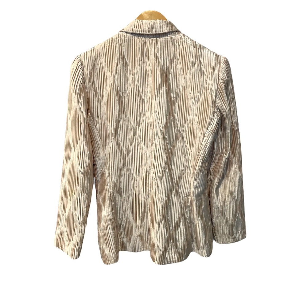 JOSEPH RIBKOFF Gold Dressy Office Night Out Jacket Blazer Size 6 - Picture 3 of 9